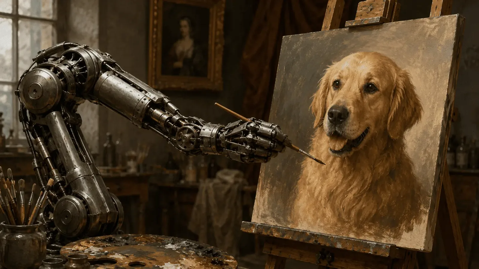 Are AI Pet Portraits Hand Painted?