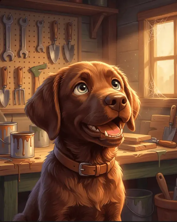 Animated Character Portrait pet portrait style
