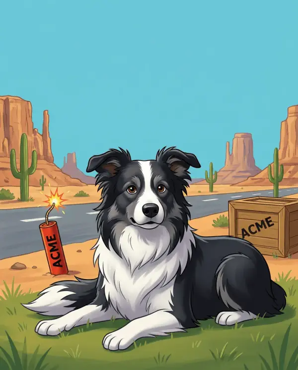 Classic Cartoon Portrait pet portrait style