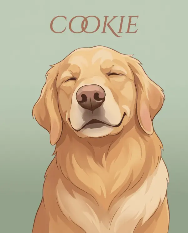 Blissful pet portrait style