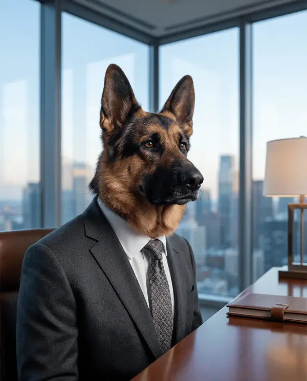 Boss Portrait pet portrait style