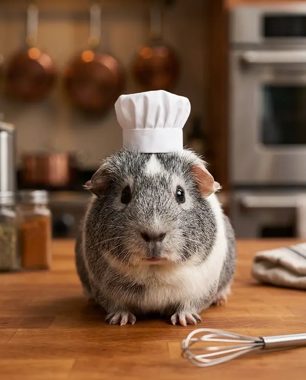 Chef Portrait pet portrait style