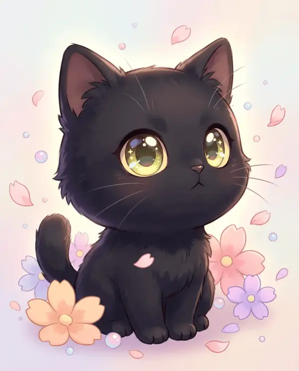 Chibi Style pet portrait style