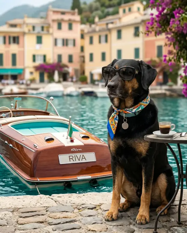 La Dolce Vita Portrait pet portrait style