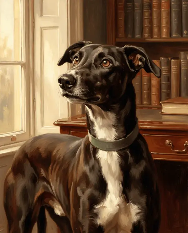 Edwardian Portrait pet portrait style