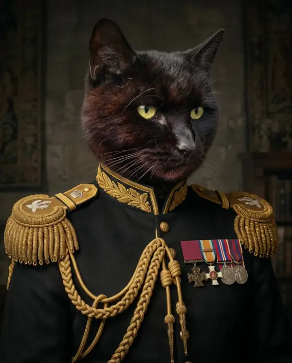 Hero Portrait pet portrait style
