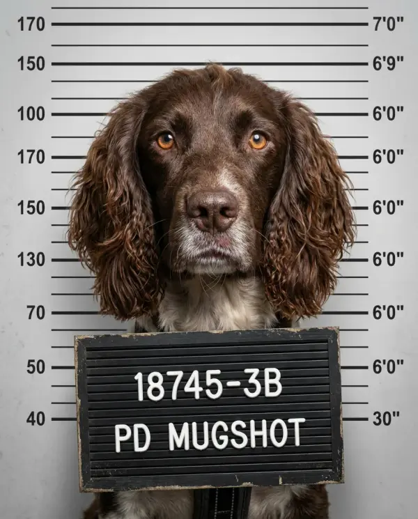 Mugshot Portrait pet portrait style
