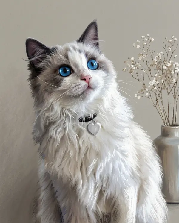 Pastel Portrait pet portrait style