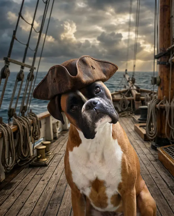 Pirate Portrait pet portrait style