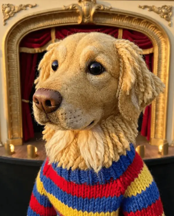 Puppet Style Portrait pet portrait style