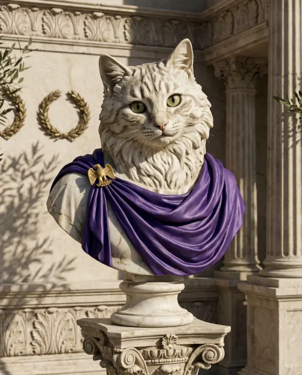 Roman Empire Portrait pet portrait style