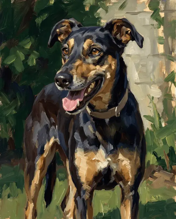 Sargent Portrait pet portrait style