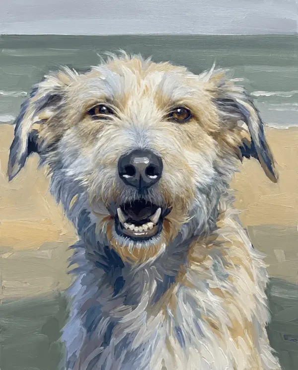 Scottish Colourist pet portrait style