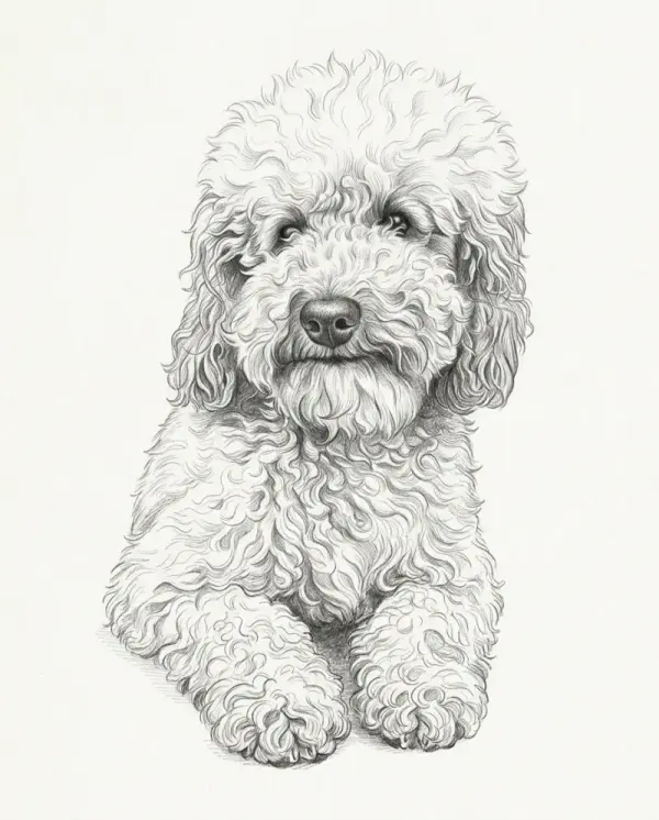 Sketch Portrait pet portrait style