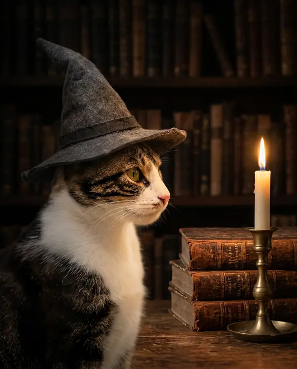 Wizard Portrait pet portrait style