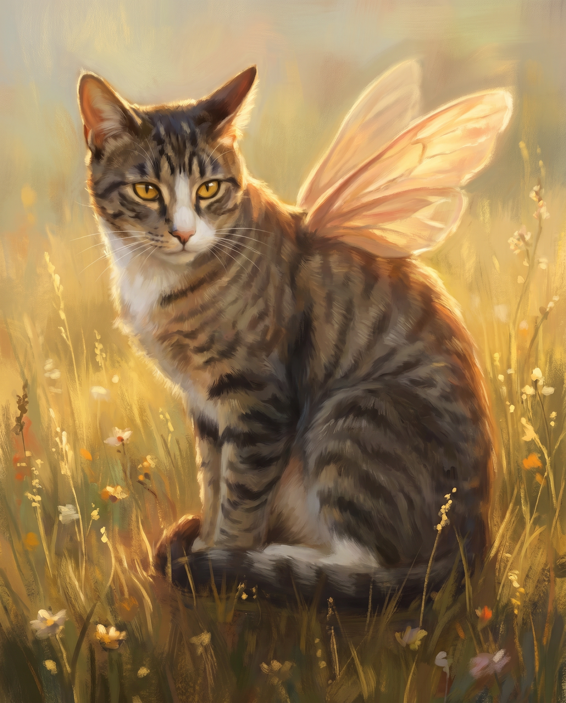 angel-in-the-garden pet portrait