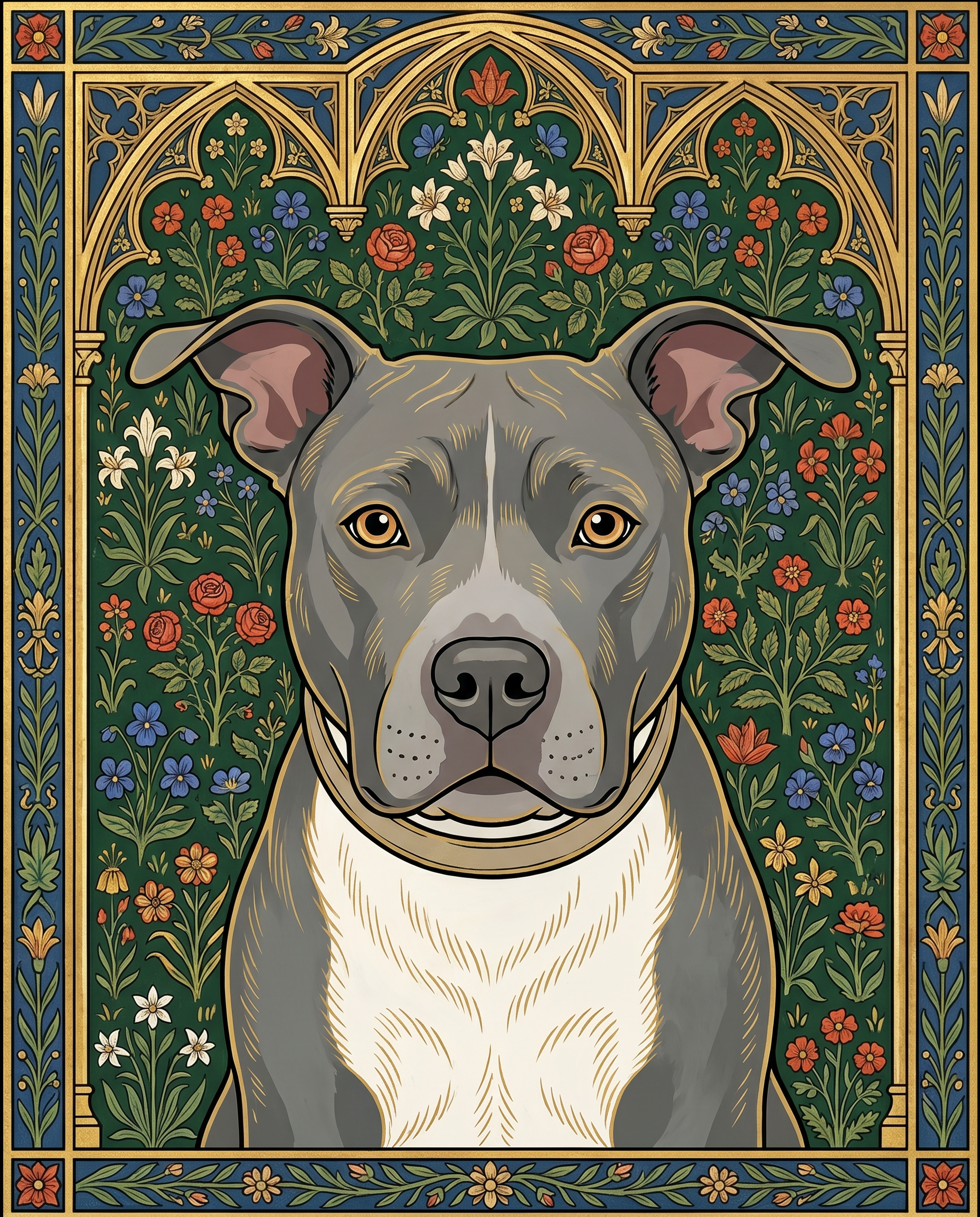 medieval_gothic pet portrait