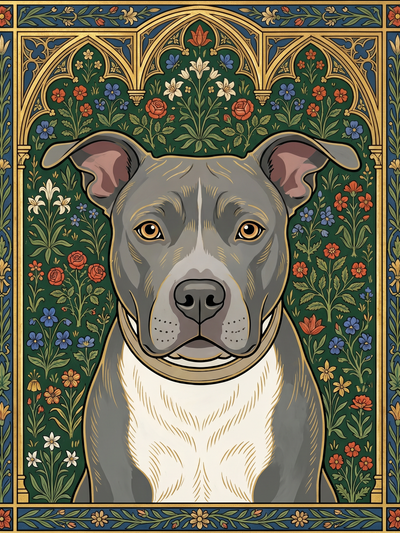 medieval_gothic pet portrait