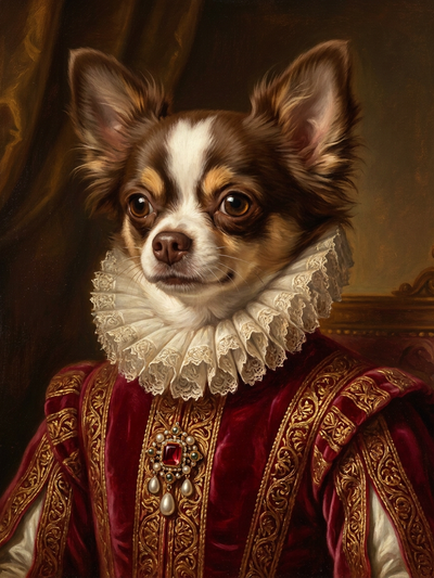 renaissance pet portrait