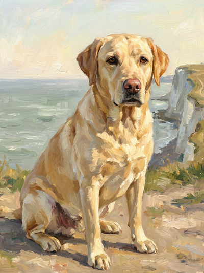 oil-painting pet portrait