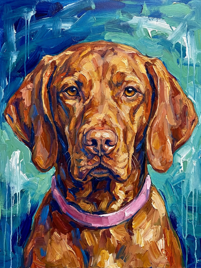 acrylicstyle pet portrait