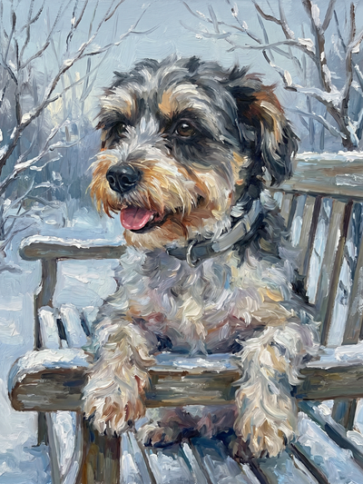 oil-painting pet portrait