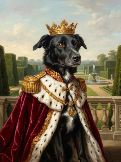 royal pet portrait