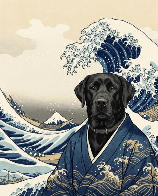 Hokusai Style Portrait