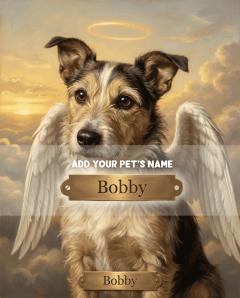 In Memoriam Portrait pet portrait style