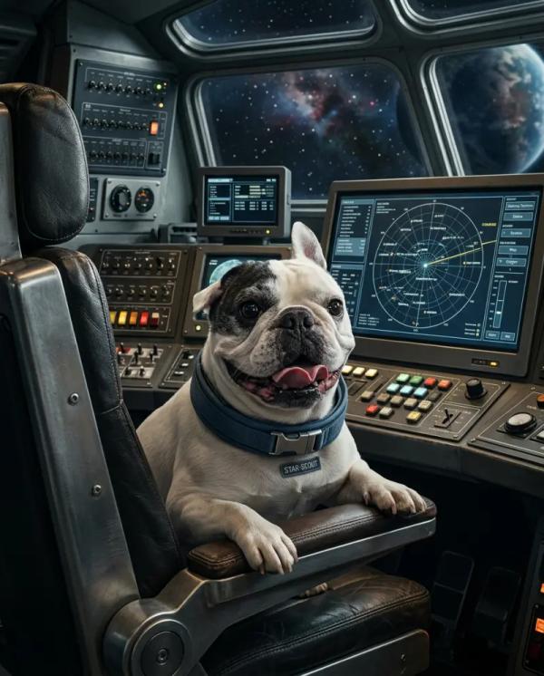 Sci-Fi Portrait pet portrait style