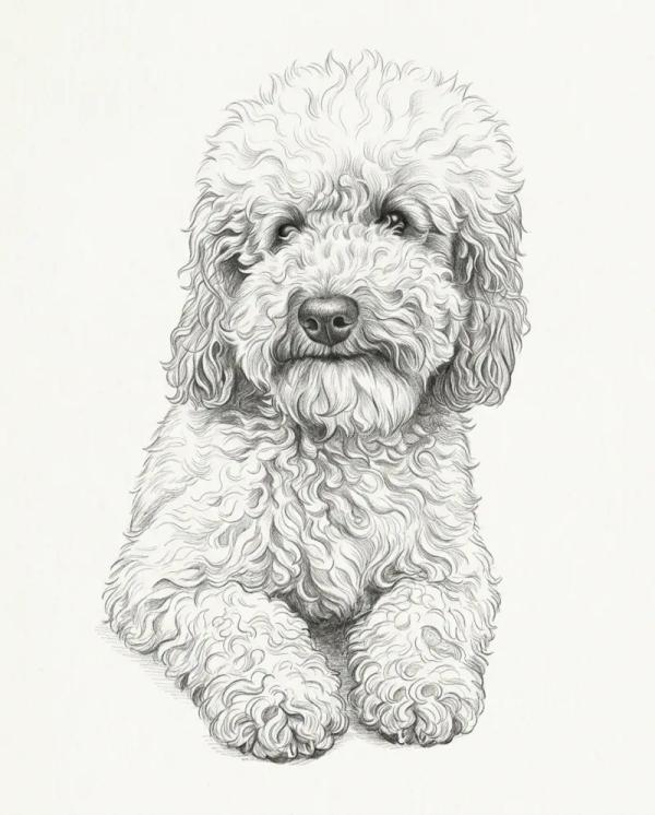 Sketch Portrait pet portrait style