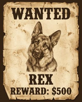 Customised Wanted Poster