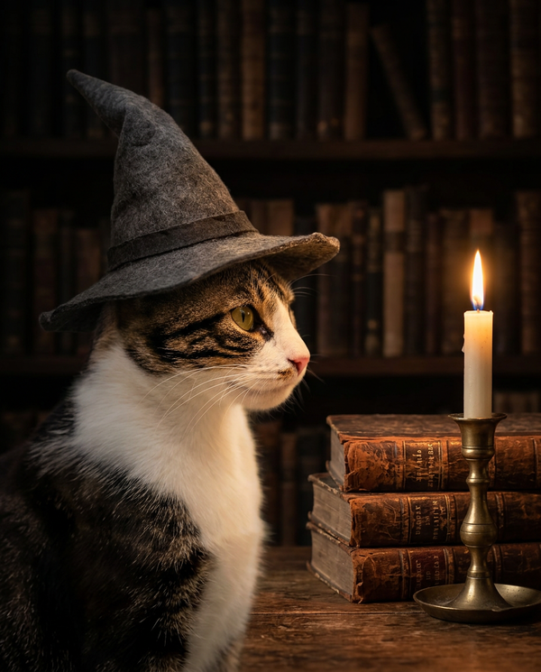 Wizard Portrait pet portrait style